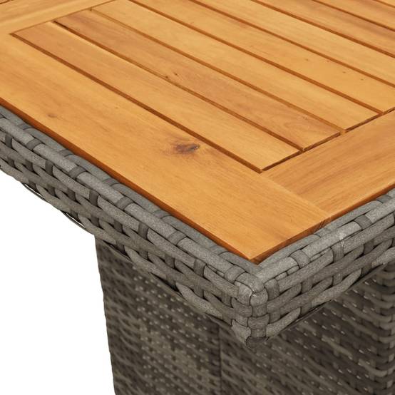 Salon de Jardin 8 Personnes Résine Tressée Fauteuils Inclinables Repose-pieds Gris – ComfortXL Outdoor Living - Image 6