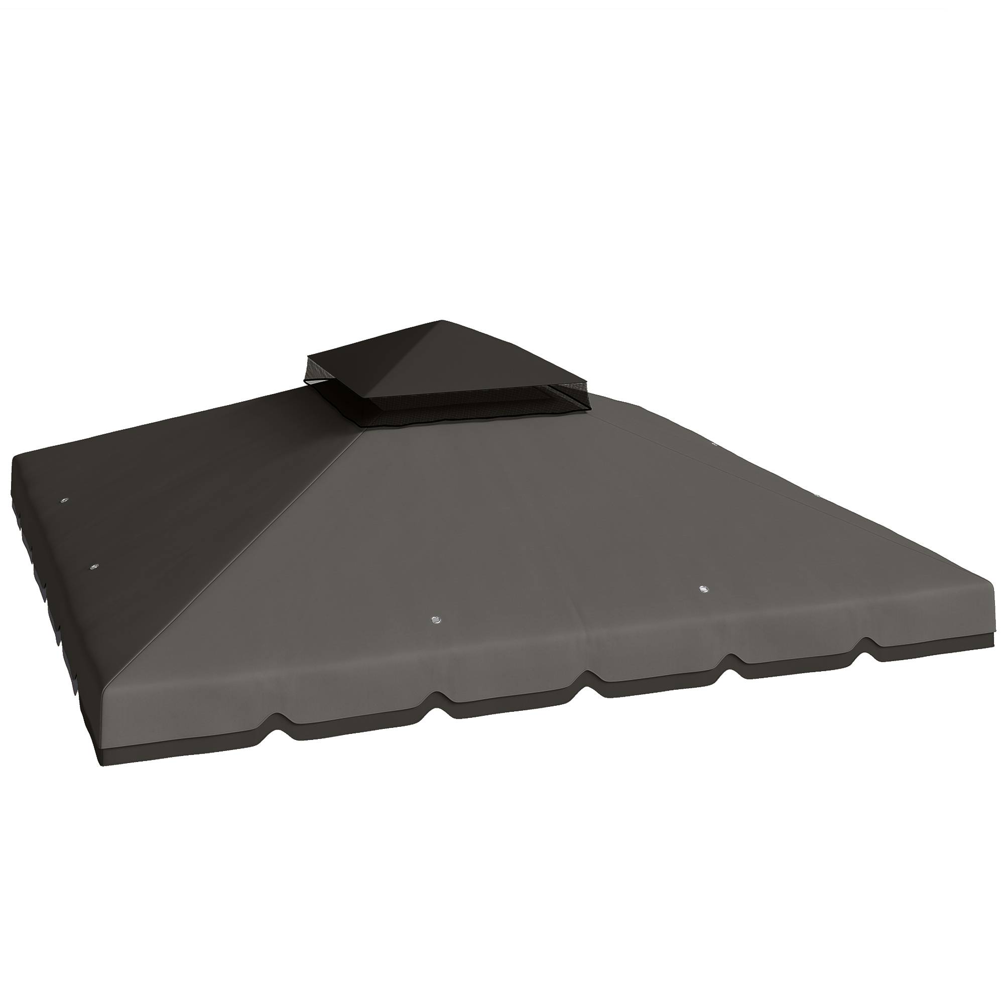 Toit de rechange pour pavillon de jardin polyester gris clair 300 x 300 — free download