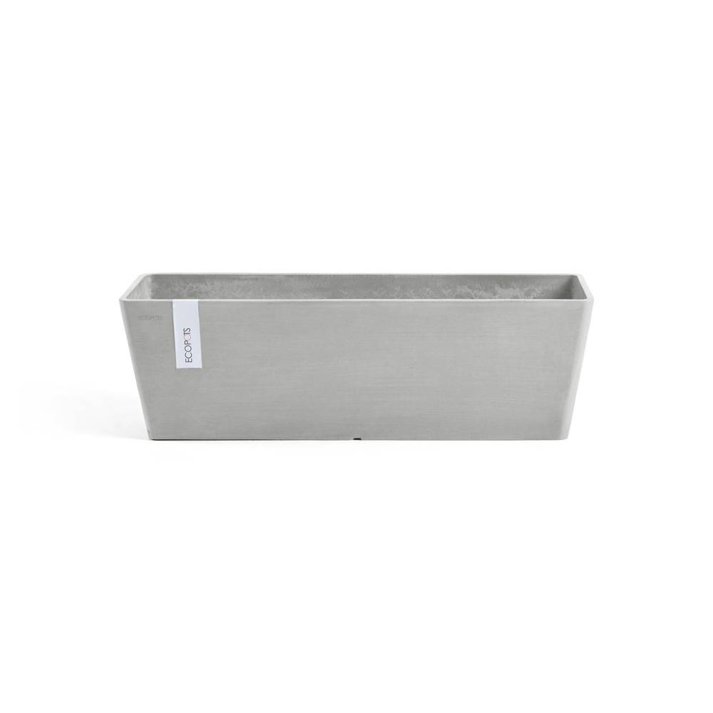 Ecopots - Pot Rectangulaire Bruges 65 New Blanc Gris - 65 x 17 x H. 17 cm - 13,5 L ECOPOTS - Imagen 3