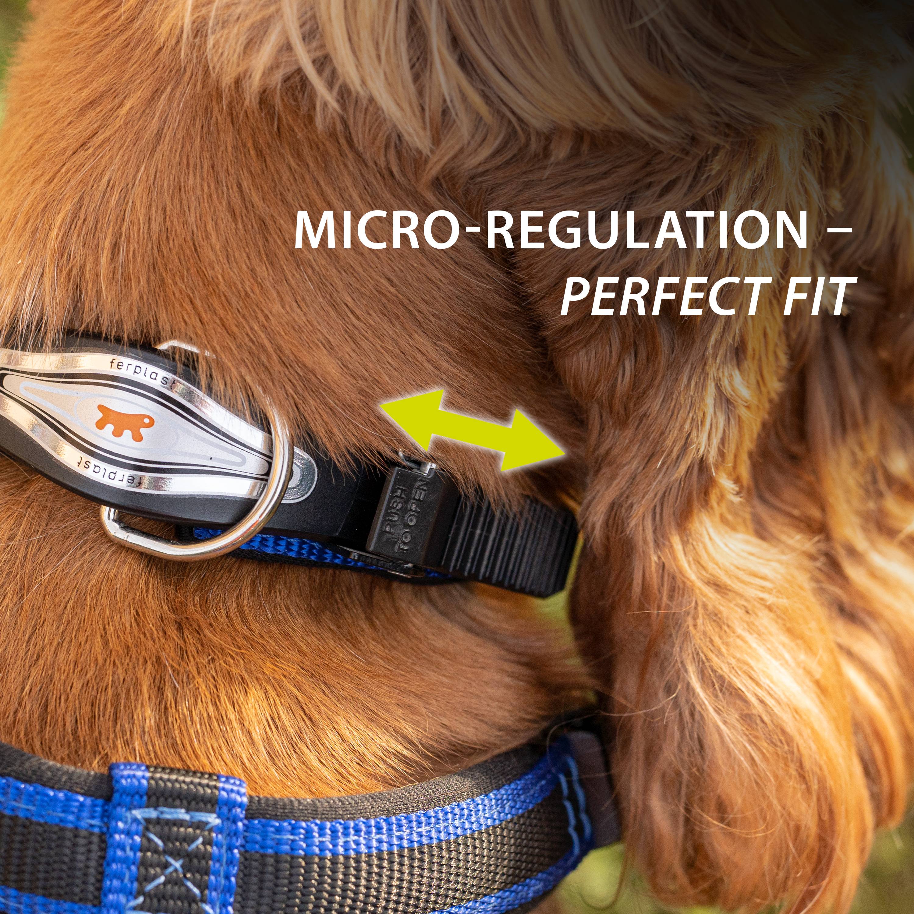 Ferplast - Ferplast Collier Chien ERGOCOMFORT C15/33, collier pour chiens de grande taille, fermeture avec micro-ajustement, rembourrage doux, dégagement rapide, - Imagen 5