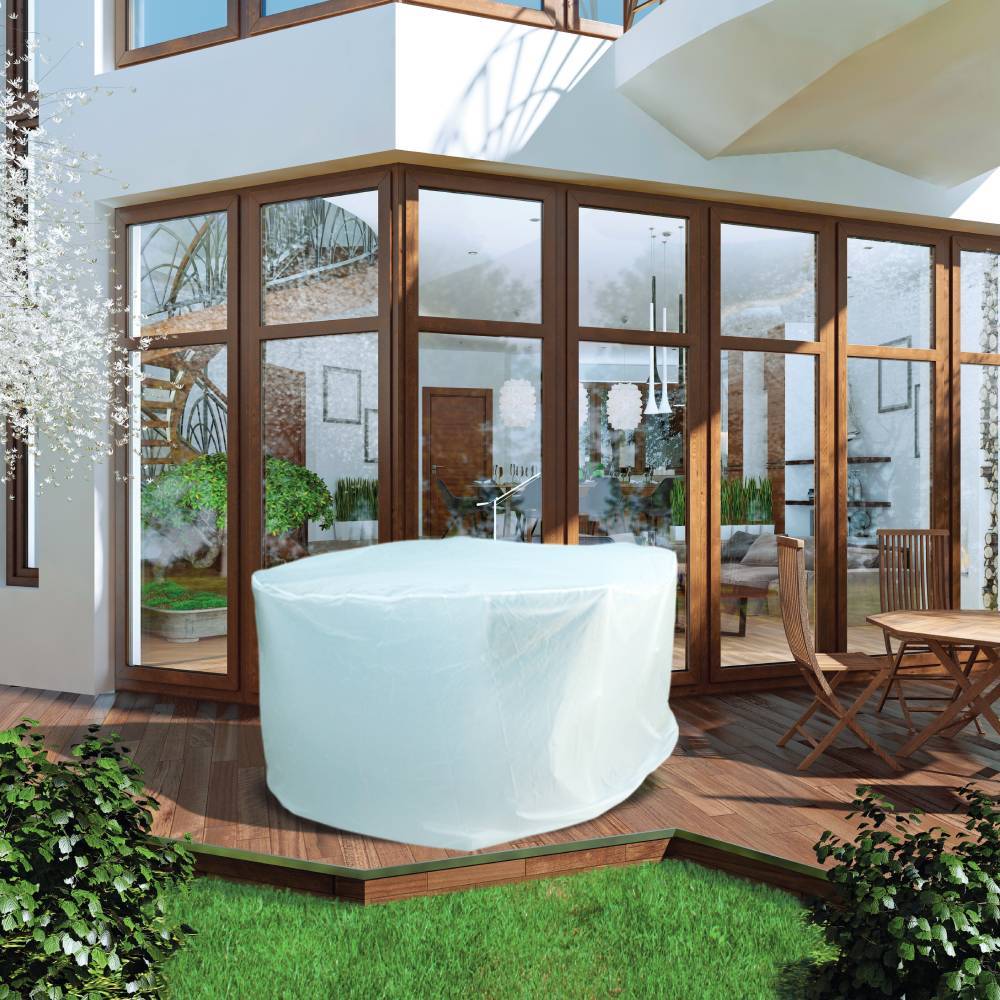 Housse de protection table ronde de jardin - Image 3