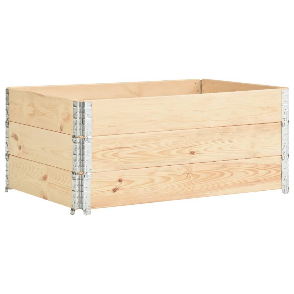Helloshop26 - Jardinières surélevées 3 pcs 100 x 150 cm bois de pin solide - Imagen 1