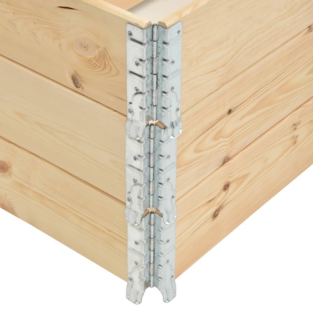 Helloshop26 - Jardinières surélevées 3 pcs 100 x 150 cm bois de pin solide - Imagen 4