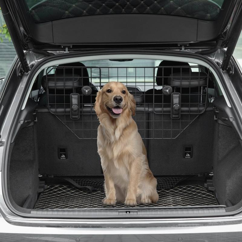 Grille de protection chien voiture universelle 90-120 x 0.6 x 40.5 cm métal - PANGIVO - Image 2