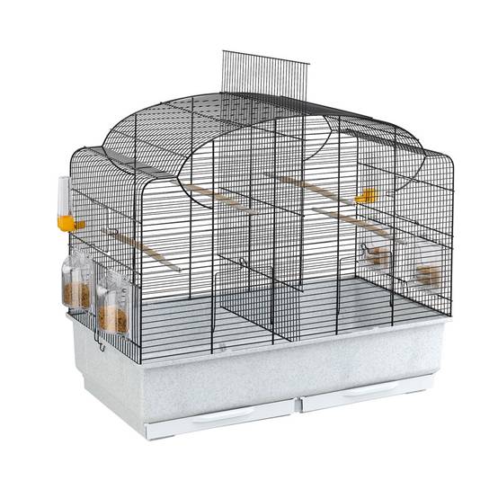 Ferplast - Ferplast Cage pour Canaris et Oiseaux Exotiques CANTO, Petite Cage de Reproduction avec Séparation et Accessoires - Image 1