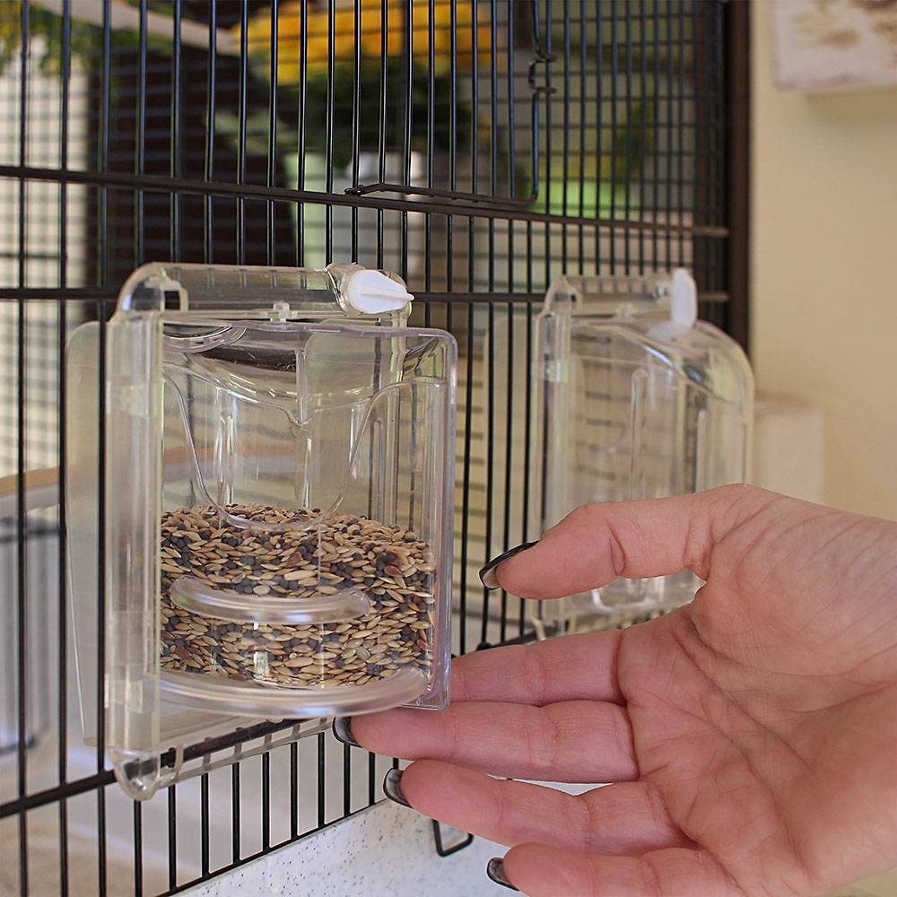 Ferplast - Ferplast Cage pour Canaris et Oiseaux Exotiques CANTO, Petite Cage de Reproduction avec Séparation et Accessoires - Image 8