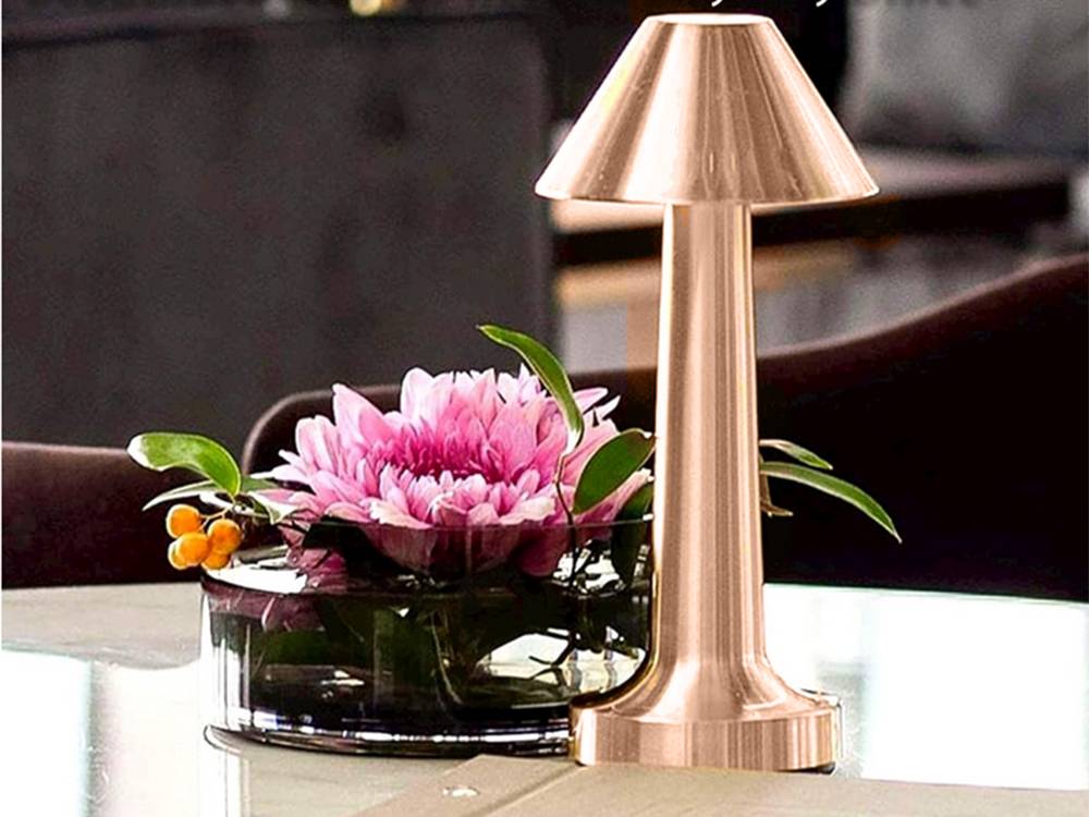 Lampe de nuit de table pour chambre à coucher lampe tactile 3 étapes sans fil - Image 5