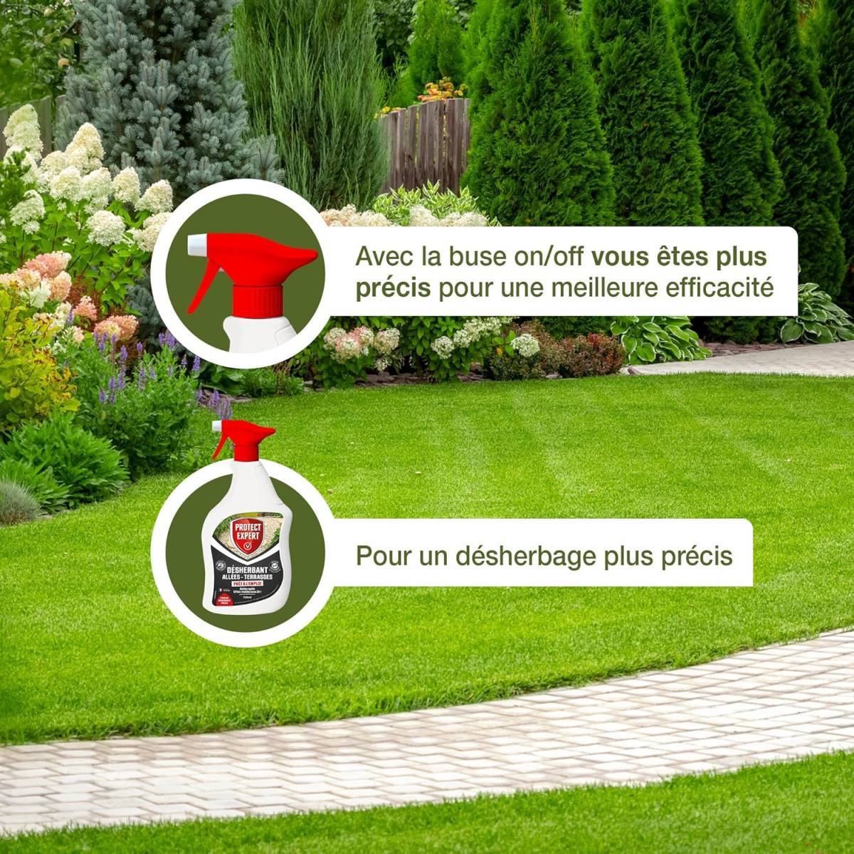 Solabiol - PROTECT EXPERT Pulverizador Herbicida Concentrado | Grandes Patios y Caminos | 750ml | Actúa Por Contacto - Imagen 4