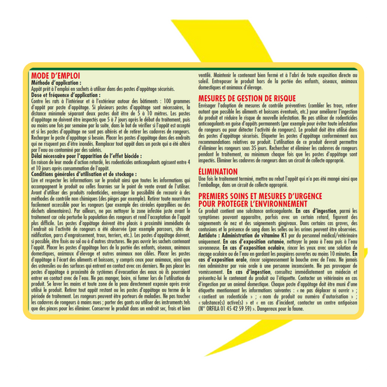 Acto - ACTO RATS Appât blé - 7 x 20 grs - Solution efficace contre rats noirs et rats d'égout. - Image 2