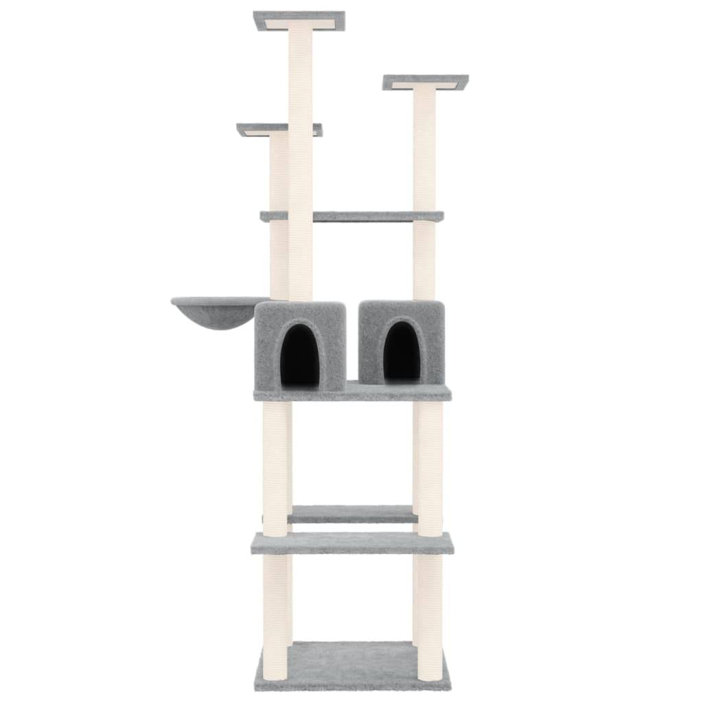 Vidaxl - Arbre à chat avec griffoirs en sisal Gris clair 167 cm vidaXL 171610 - Imagen 7