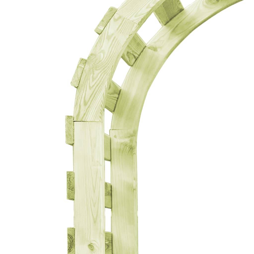 Arche de Jardin Pin Imprégné pour Plantes Grimpantes 130x60x230cm - ComfortXL Outdoor Living - Image 4