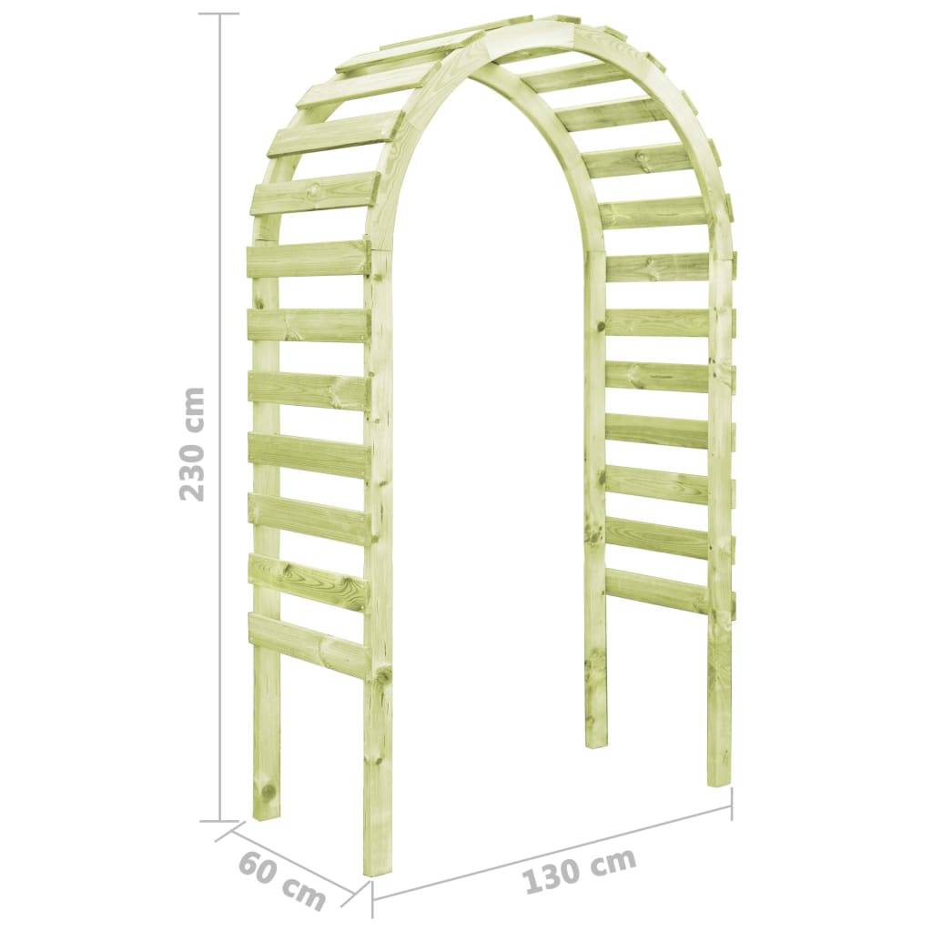 Arche de Jardin Pin Imprégné pour Plantes Grimpantes 130x60x230cm - ComfortXL Outdoor Living - Image 5