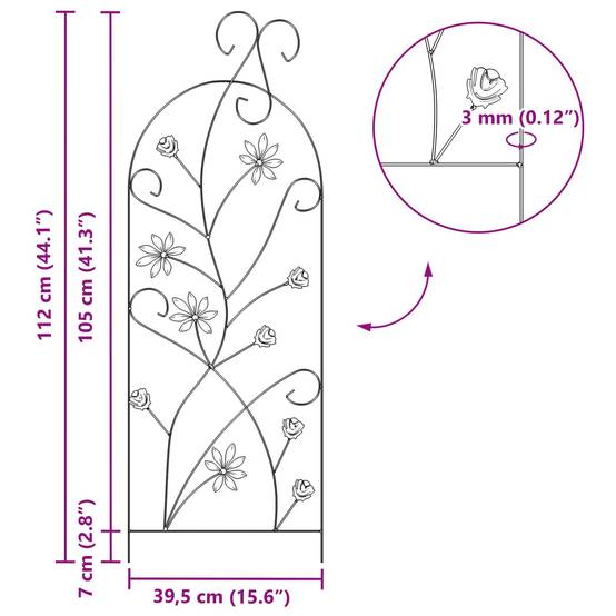 Arche de Jardin Pin Imprégné pour Plantes Grimpantes 130x60x230cm - ComfortXL Outdoor Living - Image 9