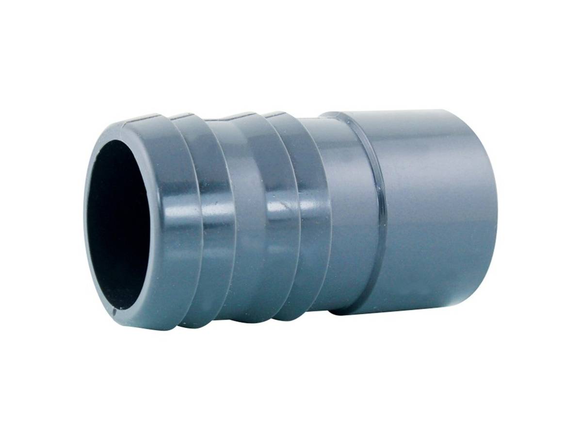 Fitt - Douille cannelée PVC pression Ø 50 mm x 1' 1/2 - Fitt