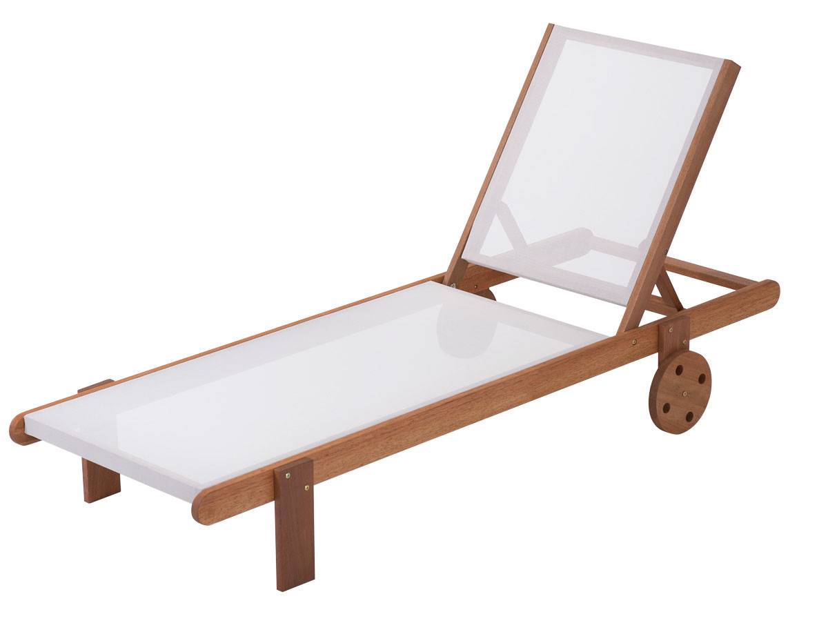 Habitat Et Jardin - Lot De 2 Bains De Soleil En Bois Exotique "saïgon" - Maple - Ecru -habitat Et Jardin - Image 2
