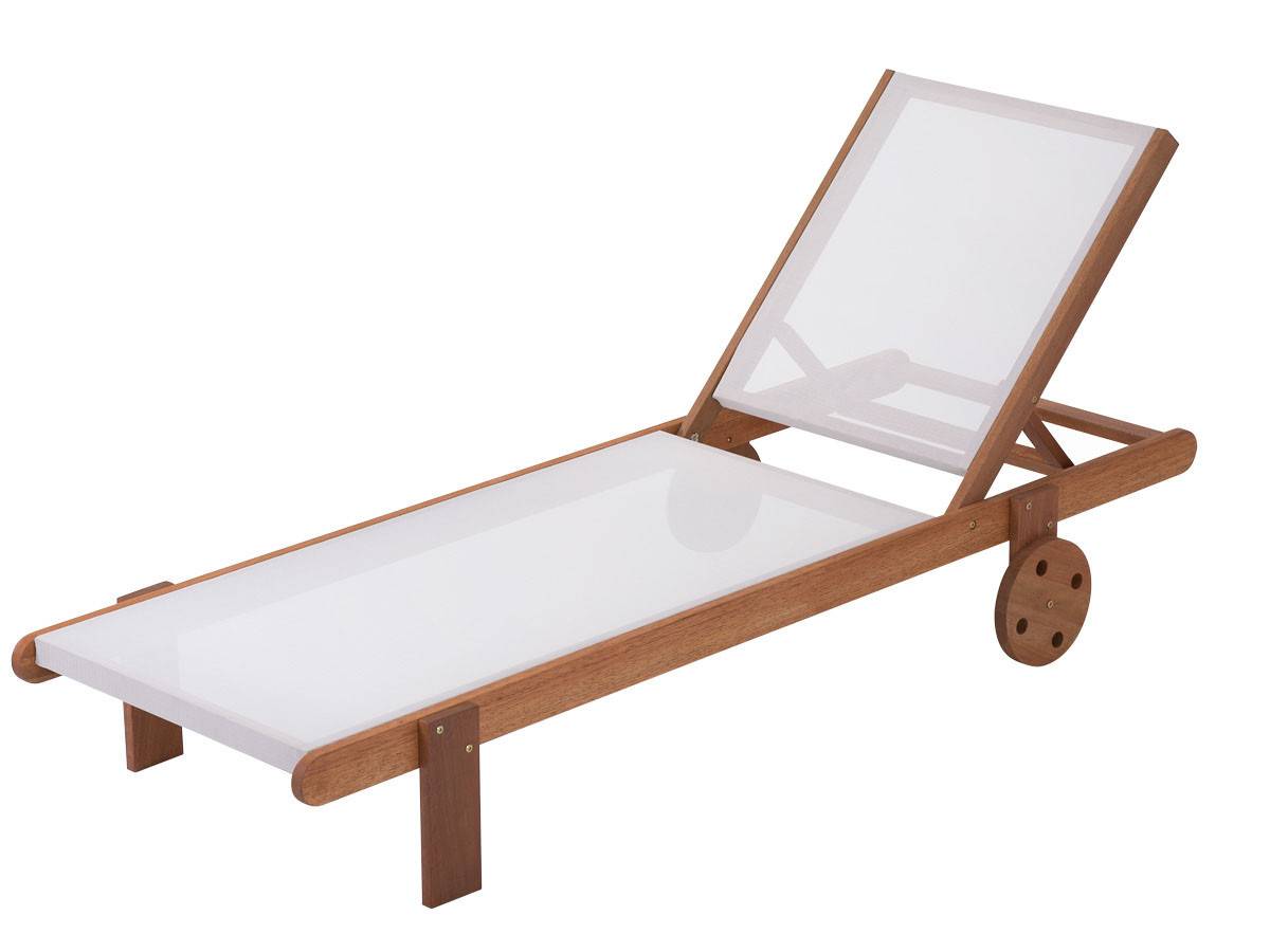 Habitat Et Jardin - Lot De 2 Bains De Soleil En Bois Exotique "saïgon" - Maple - Ecru -habitat Et Jardin - Image 3