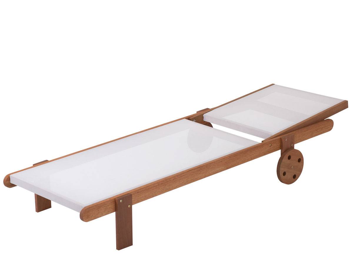 Habitat Et Jardin - Lot De 2 Bains De Soleil En Bois Exotique "saïgon" - Maple - Ecru -habitat Et Jardin - Image 4