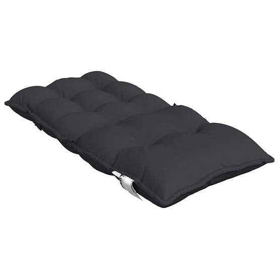 Coussins de chaise à dossier bas tissu oxford noir 100 x 50 x 7 cm, poids:9.15kg - PANGIVO - Image 6