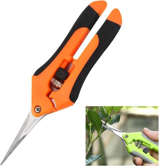 Cisaille de jardin polyvalente orange - lames en acier inoxydable - IntiMeg - Image 3