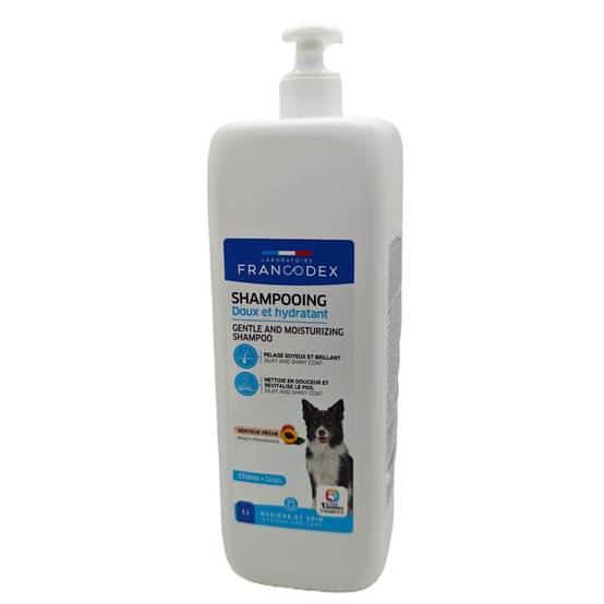 Francodex - Shampoing Doux et Hydratant senteur Pêche 1 L pour Chien - Image 2