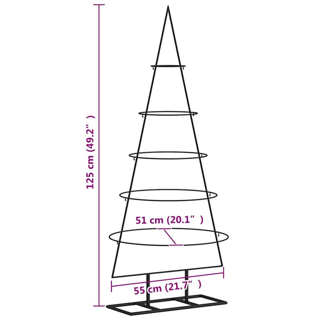 Vidaxl - | Arbre de Noël en métal | 125 cm Acier peint par poudre vidaXL 359590 - Image 3