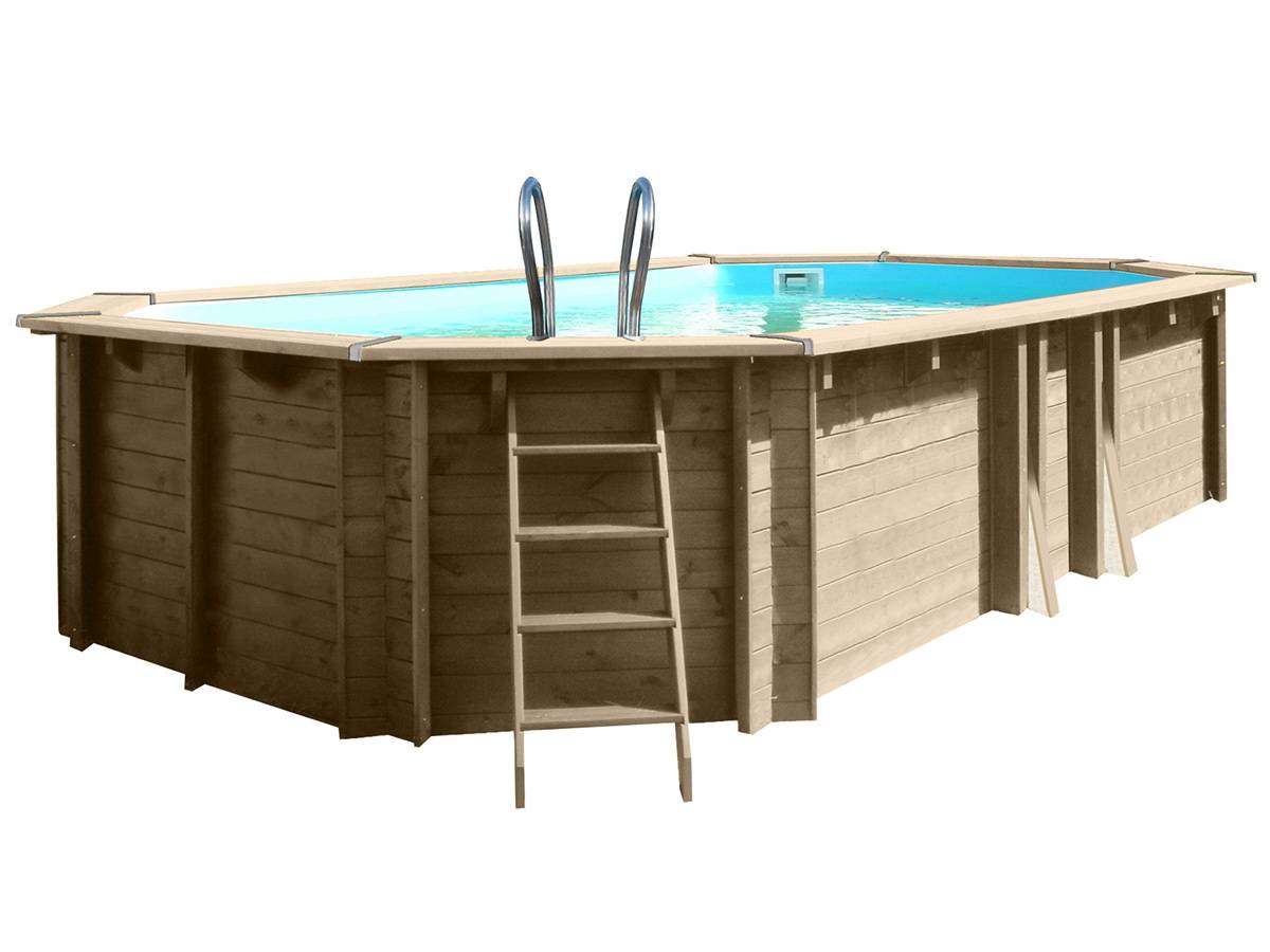 Gré - Kit piscine bois Gré Safran 2 6,20 x 3,95 x 1,36 m + Bâche hiver - Image 3
