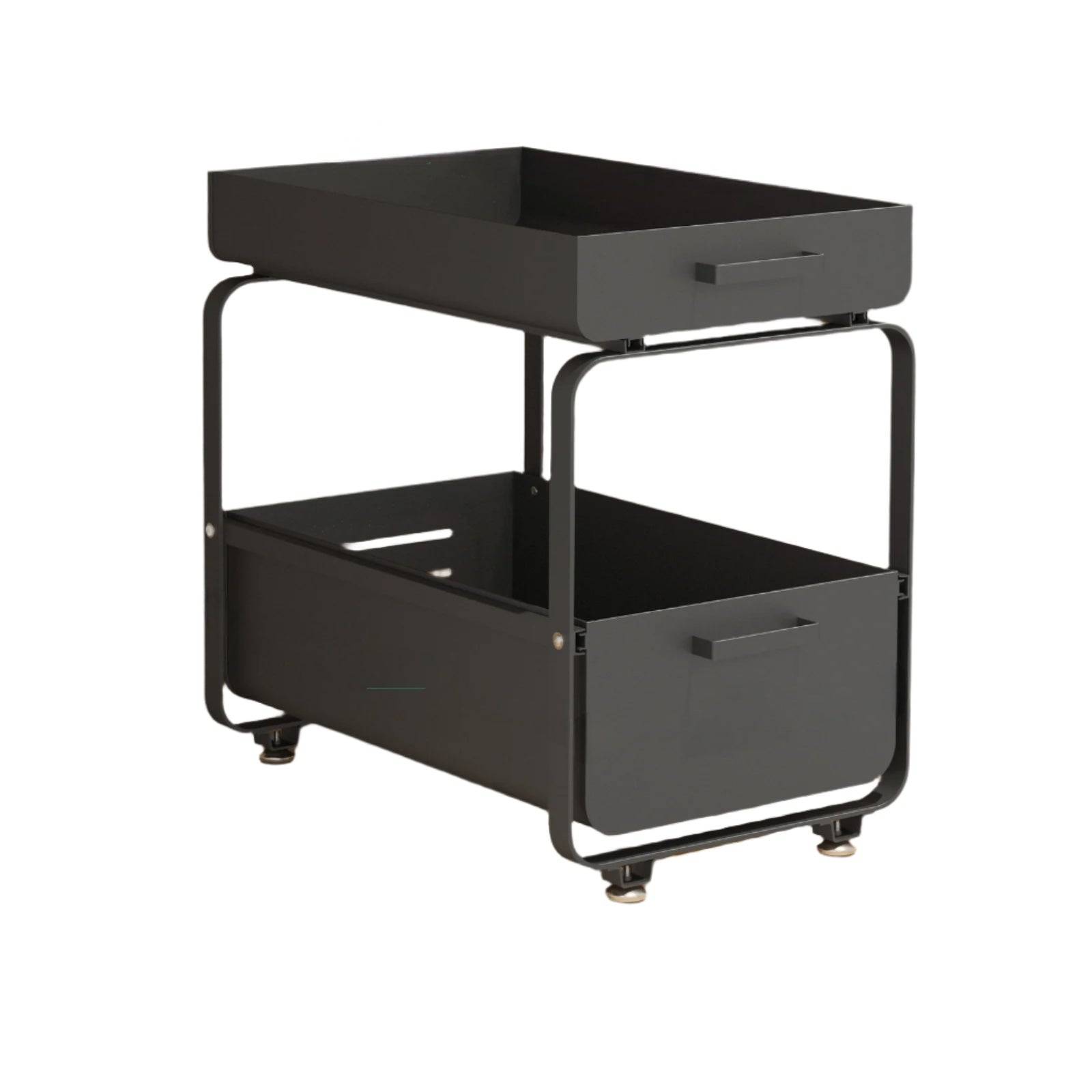 Todeco Étagère de Rangement Sous évier, Organisateur de Cuisine à 2 Niveaux Rangement Sous évier, Coulissant Organiseur pour Cuisine Armoire Salle de - Image 1