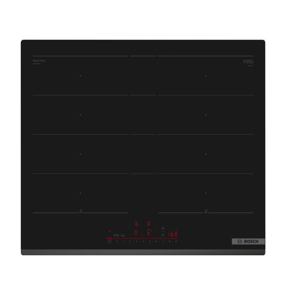 Bosch - Table de cuisson induction 60cm 4 feux 7400w noir PXY63KHC1E Bosch - Image 1