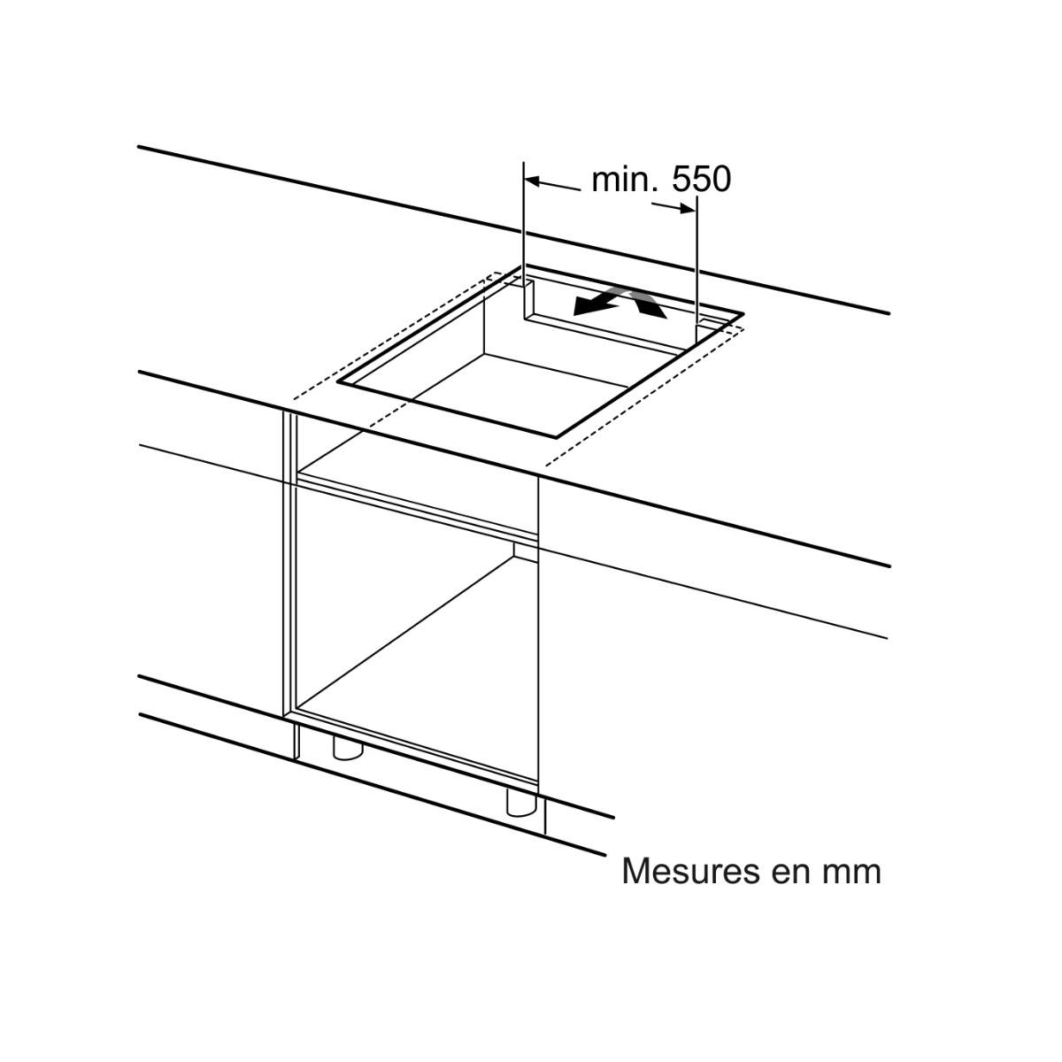 Bosch - Table de cuisson induction 60cm 4 feux 7400w noir PXY63KHC1E Bosch - Image 9