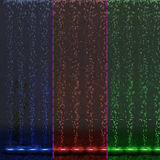 Rampe LED Aquarium Submersible Effet Bulles et Éclairage Multicolore RGB 71 cm - ComfortXL Outdoor Living - Image 10