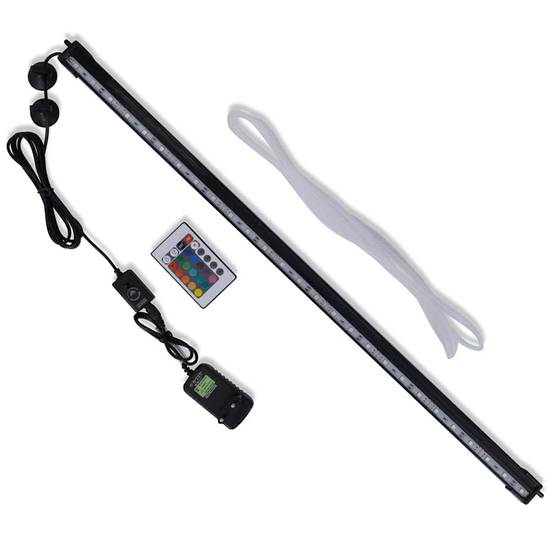 Rampe LED Aquarium Submersible Effet Bulles et Éclairage Multicolore RGB 71 cm - ComfortXL Outdoor Living - Image 1