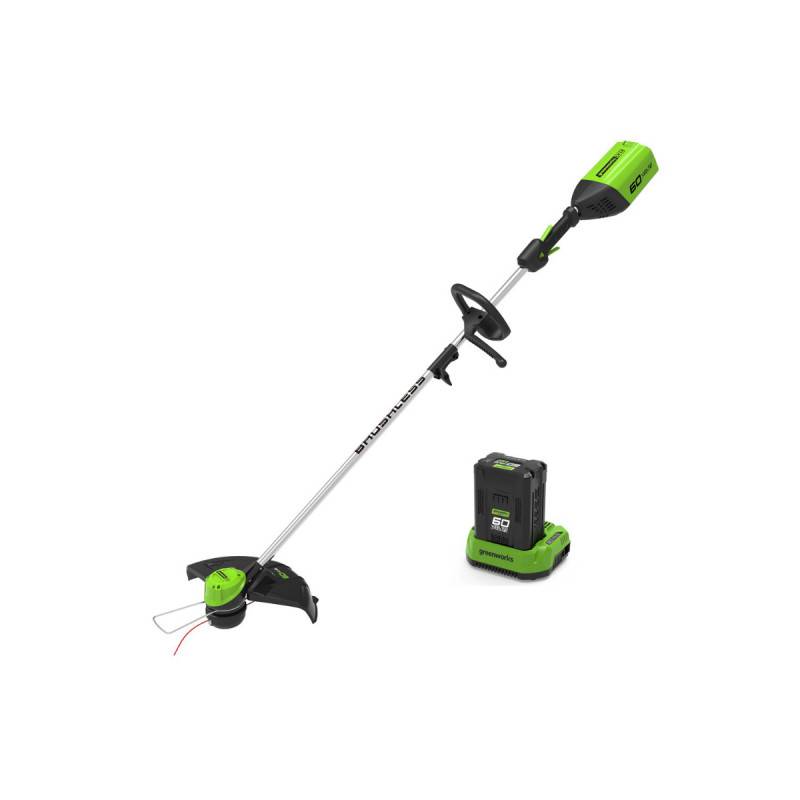 Greenworks - Coupe-bordures Brushless 40cm 60V GREENWORKS - Batterie 2,0Ah - Chargeur - GD60LTK2 - Image 1