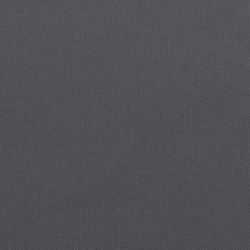 Coussins de chaise de jardin dossier haut polyester anthracite 120 x 50 x 2 cm - PANGIVO - Image 9