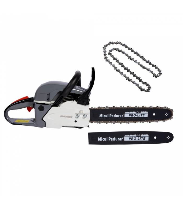 Tronçonneuse thermique 3,2cv 52cc, 2 guides et 2 chaines de 40cm - FERMIER GF-0908-S001-G01 - Imagen 1