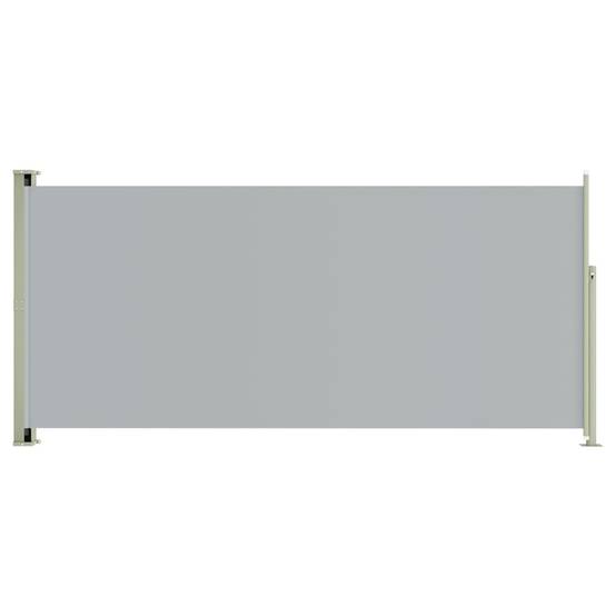 Helloshop26 - Auvent paravent store brise-vue latéral rétractable de patio jardin terrasse balcon protection visuelle écran 140 x 300 cm gris - Imagen 1