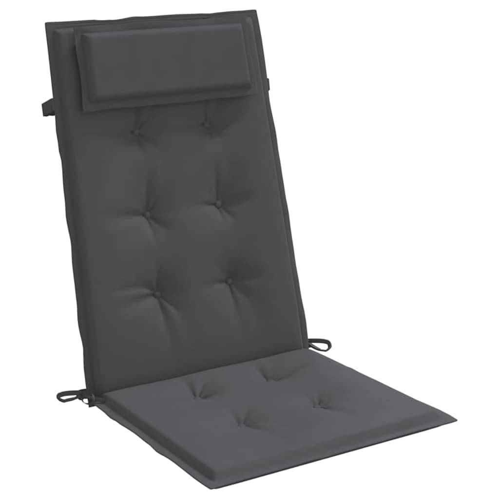 ComfortXL - Lot de 6 Coussins pour Chaise de Jardin Dossier Haut Tissu Oxford Imperméable Salon de Jardin Anthracite 120x50cm – ComfortXL Outdoor Living - Image 5