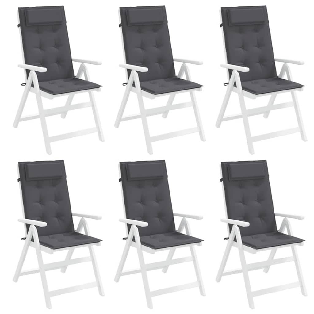 ComfortXL - Lot de 6 Coussins pour Chaise de Jardin Dossier Haut Tissu Oxford Imperméable Salon de Jardin Anthracite 120x50cm – ComfortXL Outdoor Living - Image 4