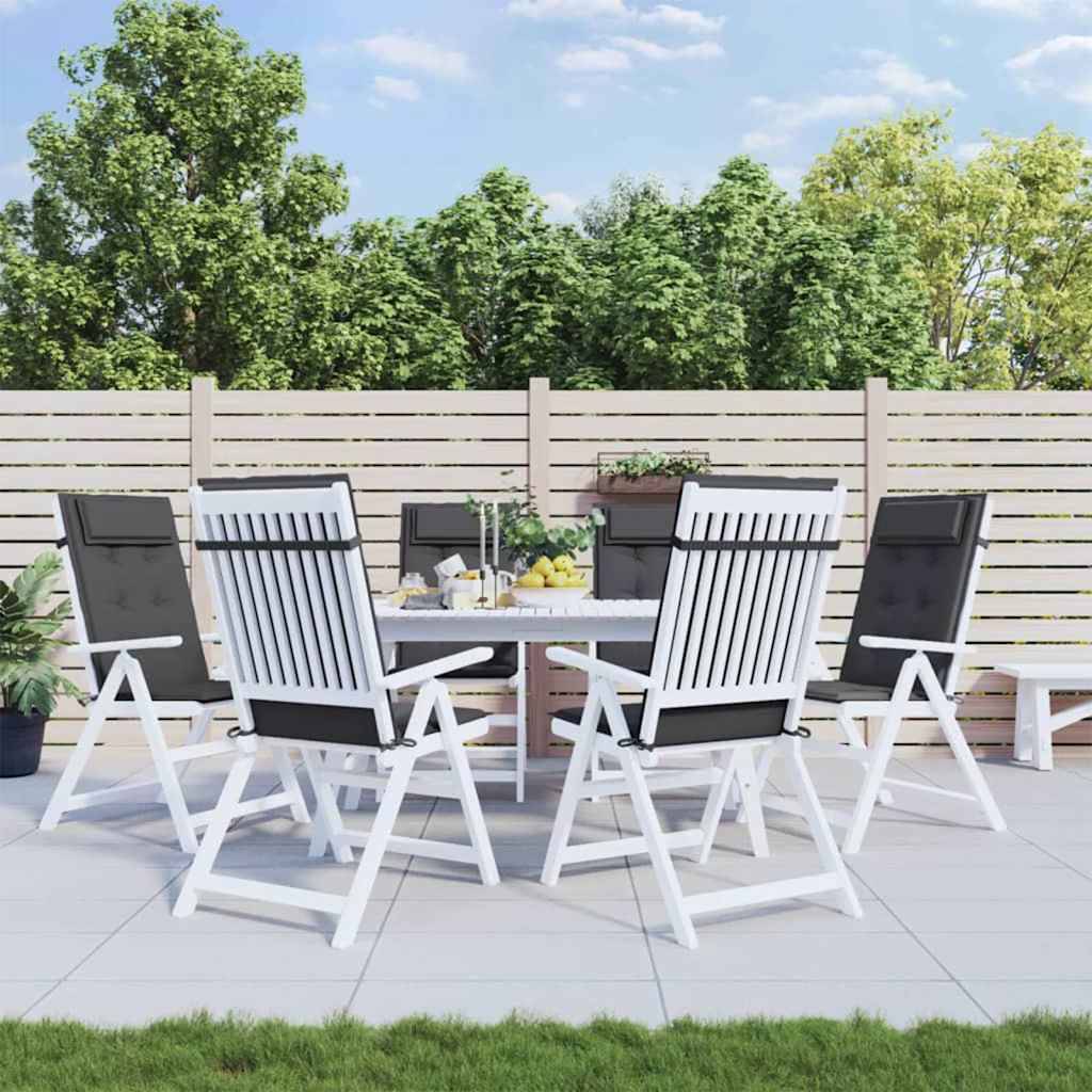ComfortXL - Lot de 6 Coussins pour Chaise de Jardin Dossier Haut Tissu Oxford Imperméable Salon de Jardin Anthracite 120x50cm – ComfortXL Outdoor Living - Image 1