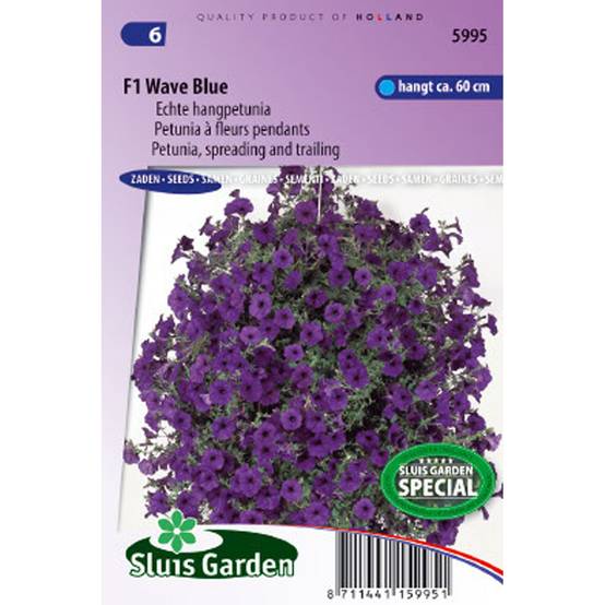 Graines de Pétunia retombant F1 Wave Blue le sachet de 12 graines environ