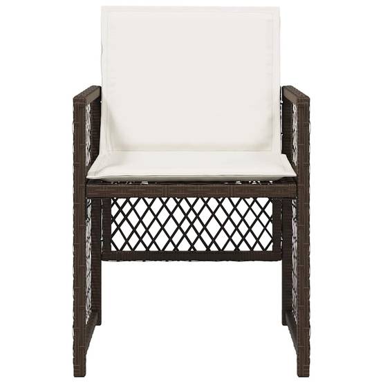 Chaise bois composite 4 places rotin marron 50,5 x 54 x 79 cm - Prolenta premium p3125.6 - Image 5