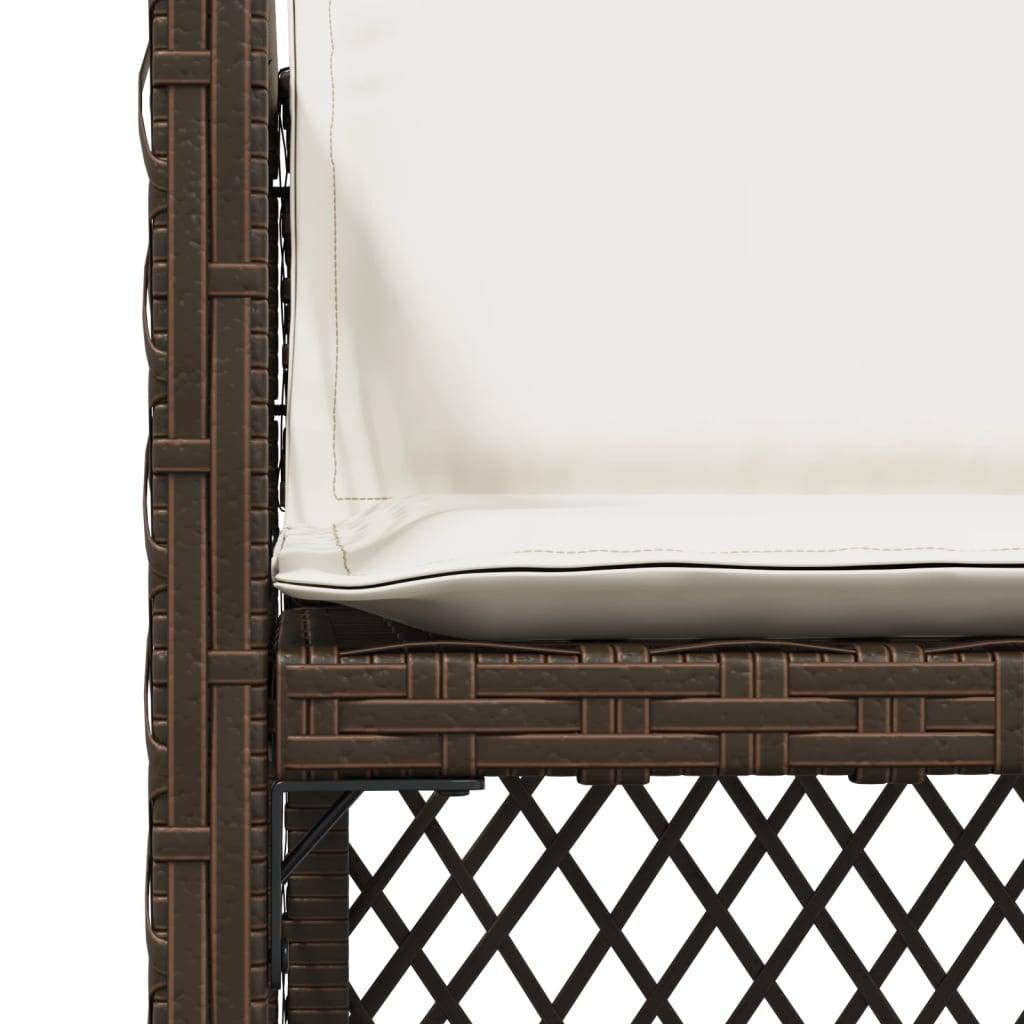 Chaise bois composite 4 places rotin marron  50,5 x 54 x 79 cm  - Prolenta premium  p3125.6 - Image 9