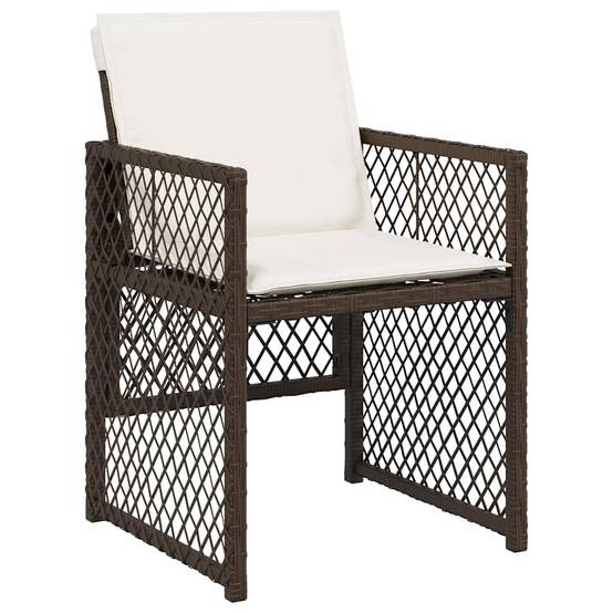 Chaise bois composite 4 places rotin marron 50,5 x 54 x 79 cm - Prolenta premium p3125.6 - Image 4