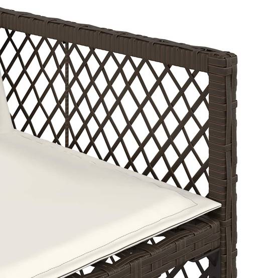Chaise bois composite 4 places rotin marron 50,5 x 54 x 79 cm - Prolenta premium p3125.6 - Image 10