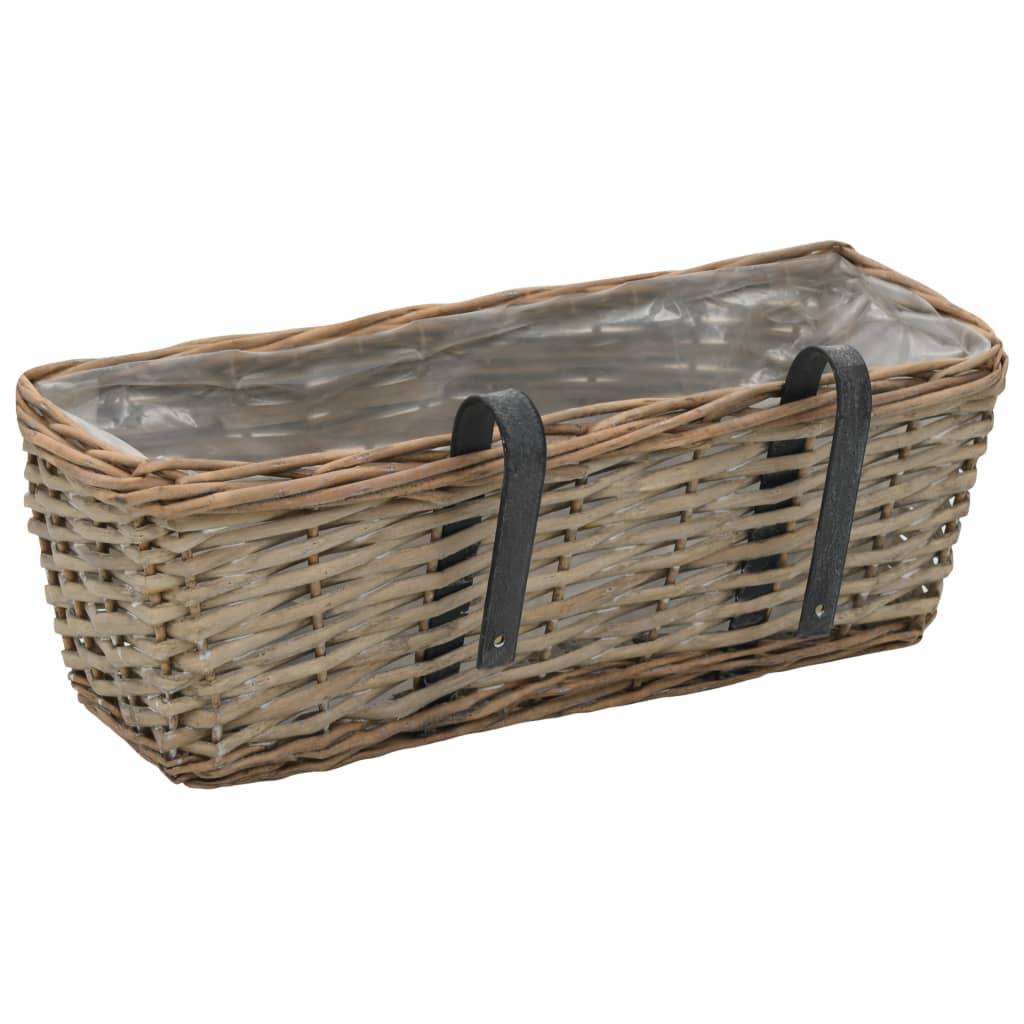 Prolenta Premium - Jardinière osier marron 40 x 16 x13 cm - Prolenta premium p319.1 - Image 4