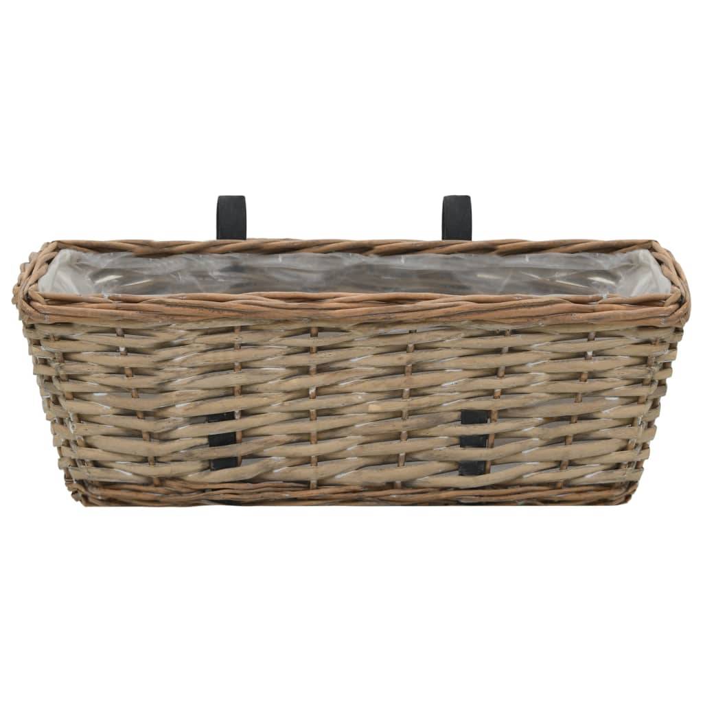 Prolenta Premium - Jardinière osier marron 40 x 16 x13 cm - Prolenta premium p319.1 - Image 3