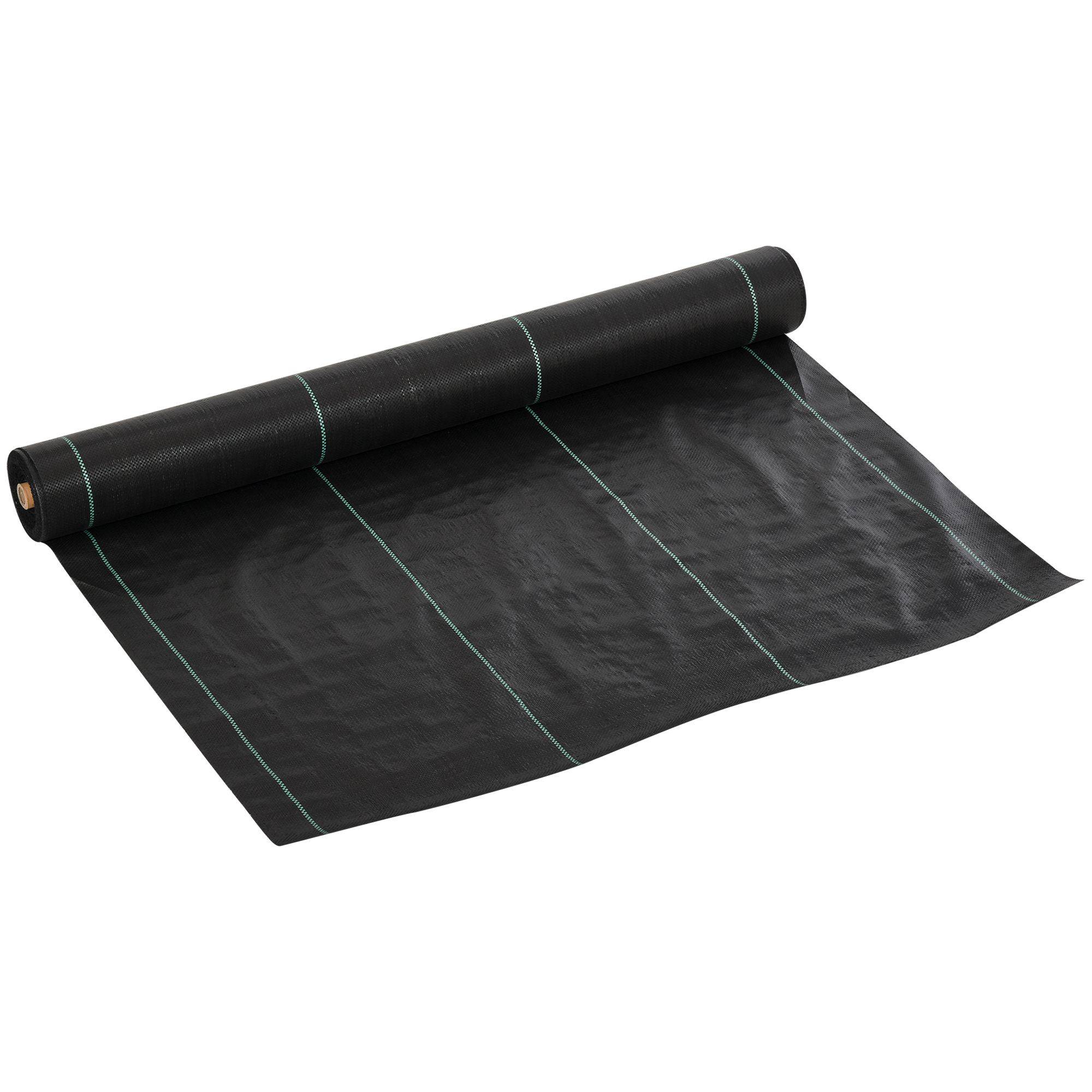 ComfortXL - Toile de paillage PP 100 g/m² noire 50 x 1 m anti mauvaises herbes perméable anti-UV - ComfortXL Outdoor Living