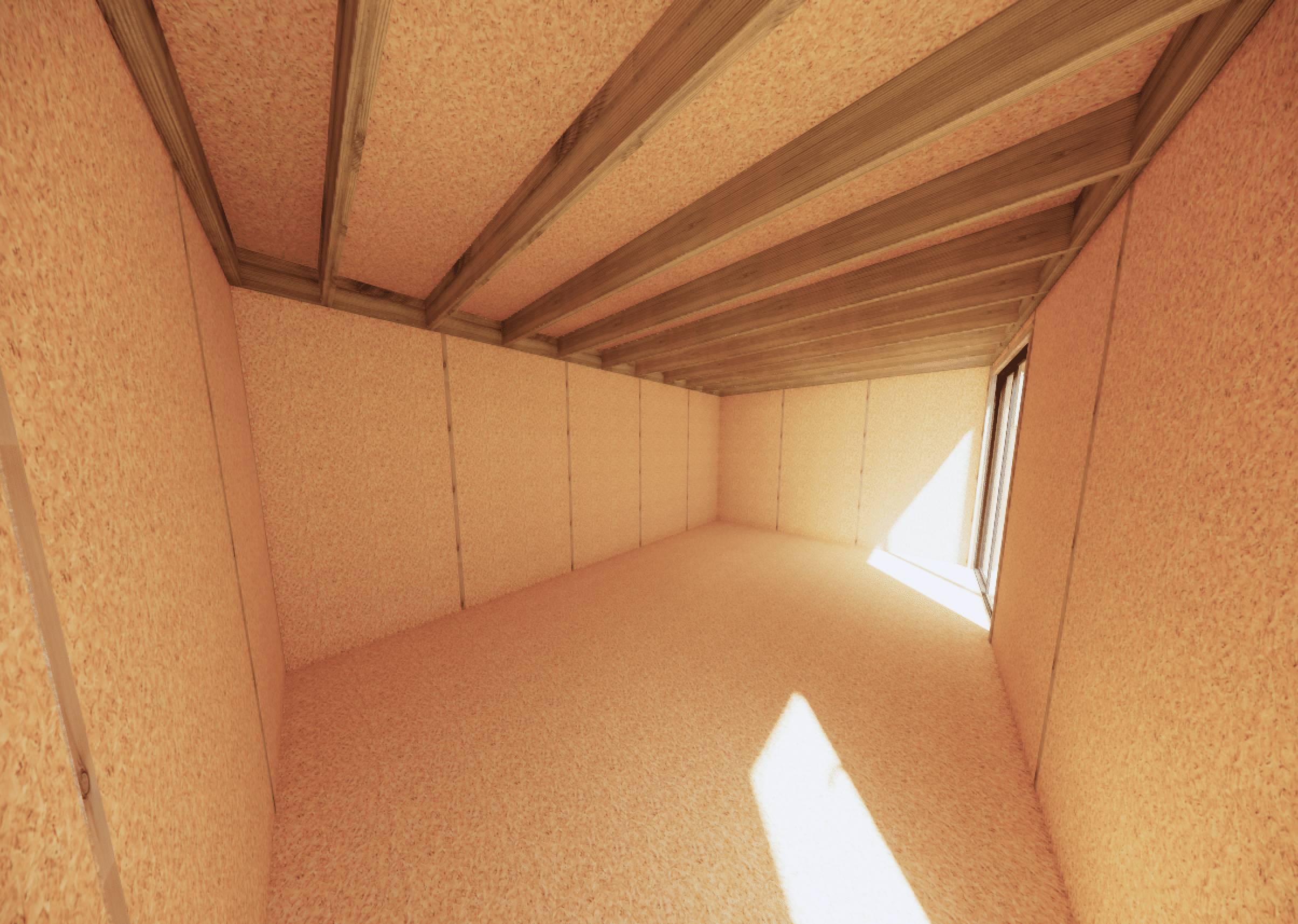 Sans Marque - Extension maison en bois 5,5 x 3,5 x 2,7 m avec plancher isolé - Imagen 10