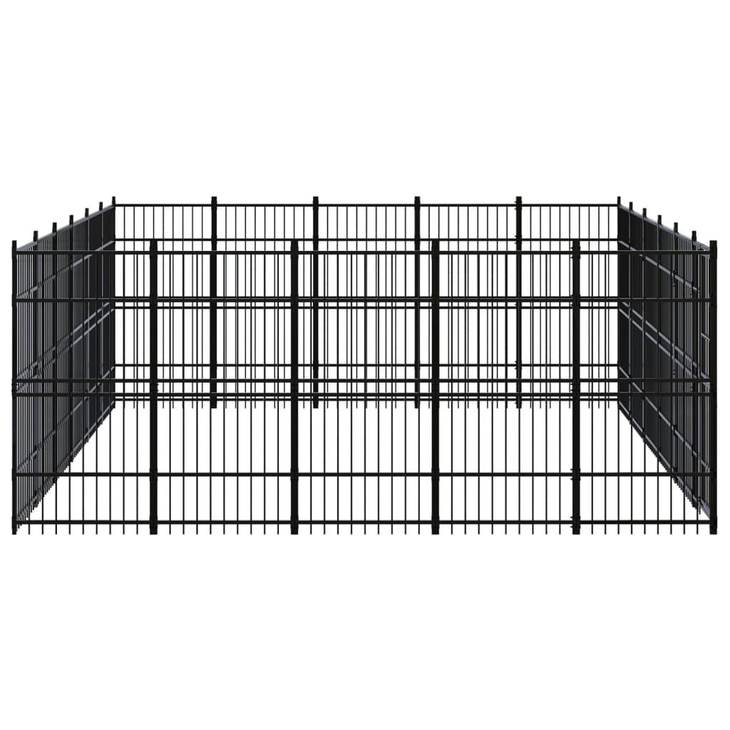 Vidaxl - Chenil D'Extérieur Pour Chiens Acier 27,65 M² - vidaXL - Imagen 3