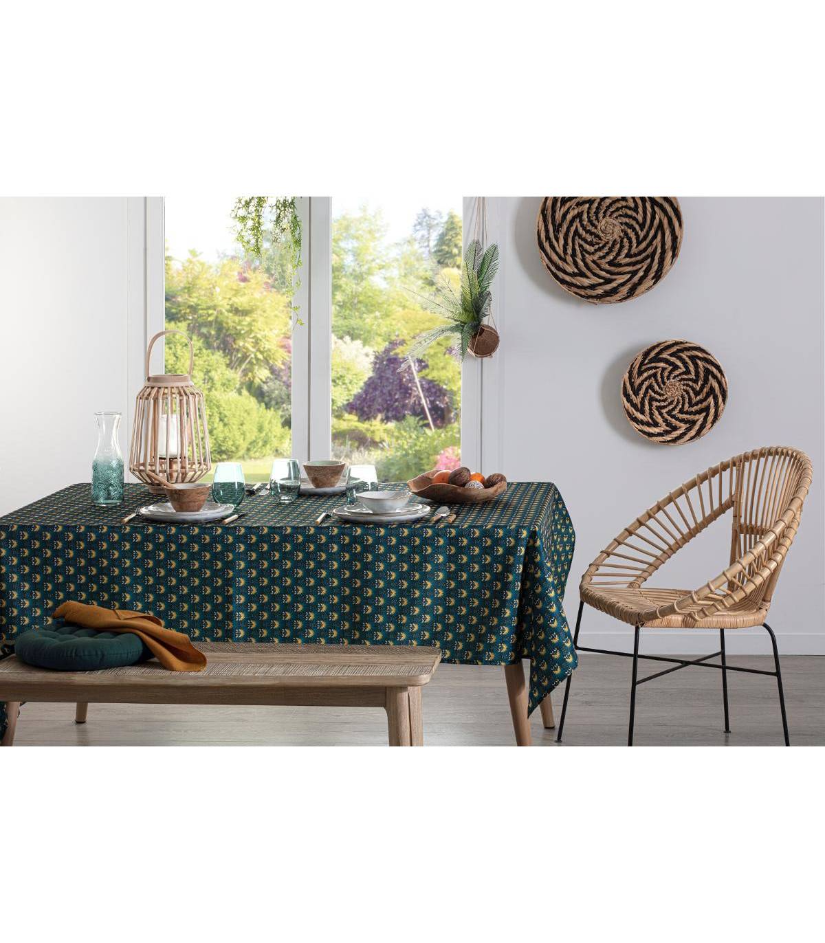 Nappe anti-tache tissu imprimé Palmita 140 x 240 cm - Imagen 3