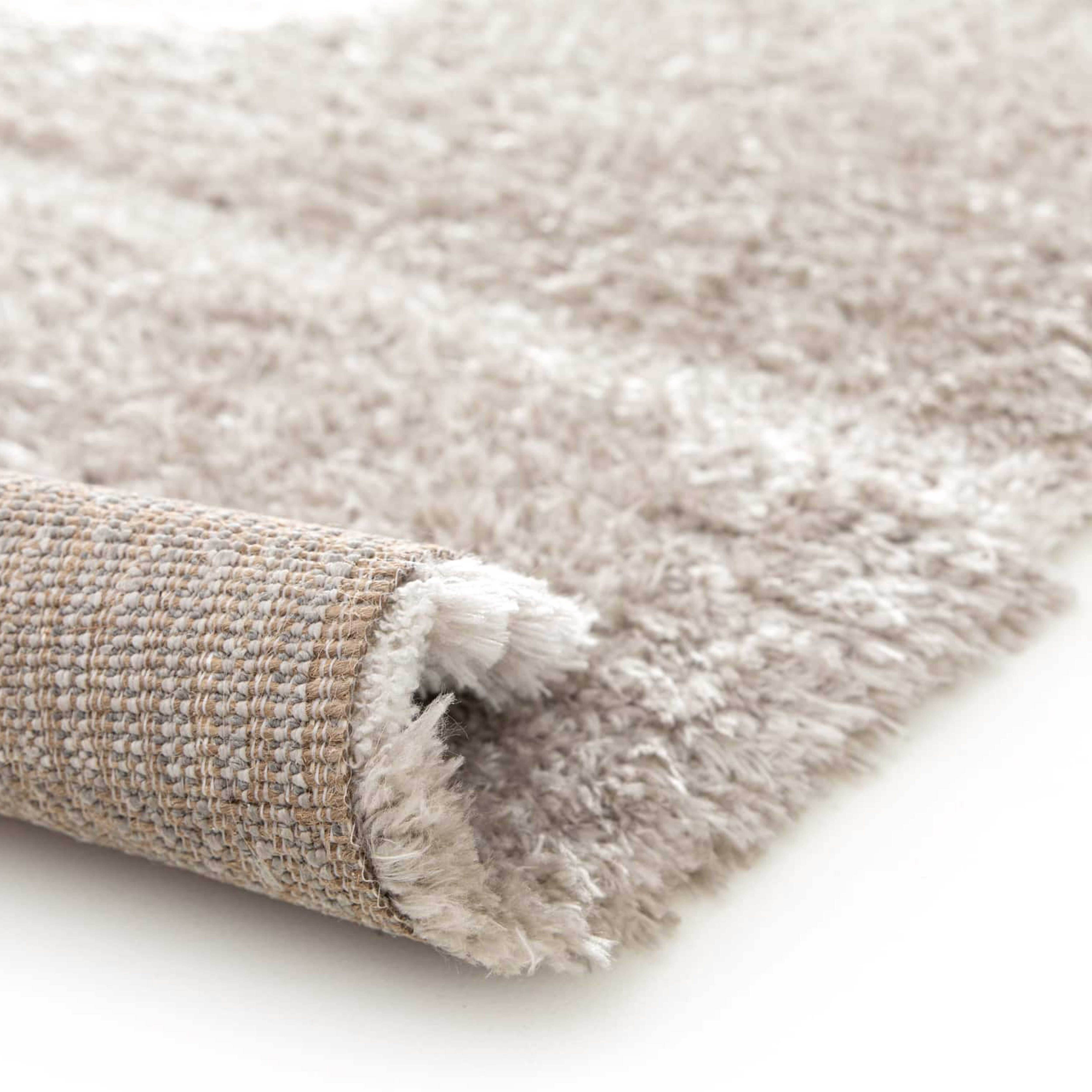 Oviala - Tapis rectangulaire à poils longs motif géométrique taupe 120 x 170 cm Ziggy - Oviala - Imagen 6